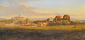 'A_View_of_the_Roman_Campagna,_a_Villa_and_Aqueduct_in_the_Distance'_by_Edward_Lear